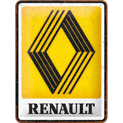 nostalgic-art-renault-logo-1972-targa-in-metallo-15x20-cm image 1