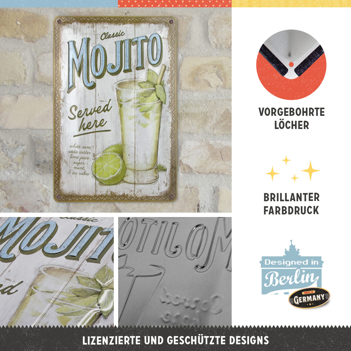 nostalgic-art-mojito-served-here-targa-in-metallo-20x30-cm image 2