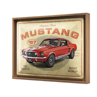 nostalgic-art-ford-mustang-gt-1967-red-targa-in-metallo-30x40-cm image 7