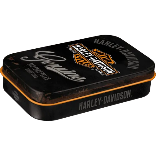 nostalgic-art-harley-davidson-genuine-logo-scatola-mentine-xl-8x6x2-cm image 1