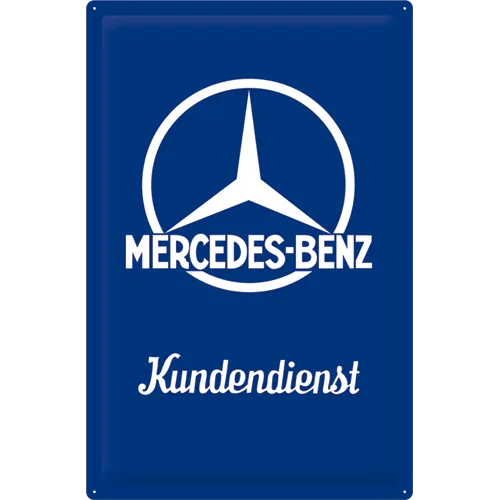 nostalgic-art-mercedes-benz-kundendienst-targa-in-metallo-40x60-cm image 1