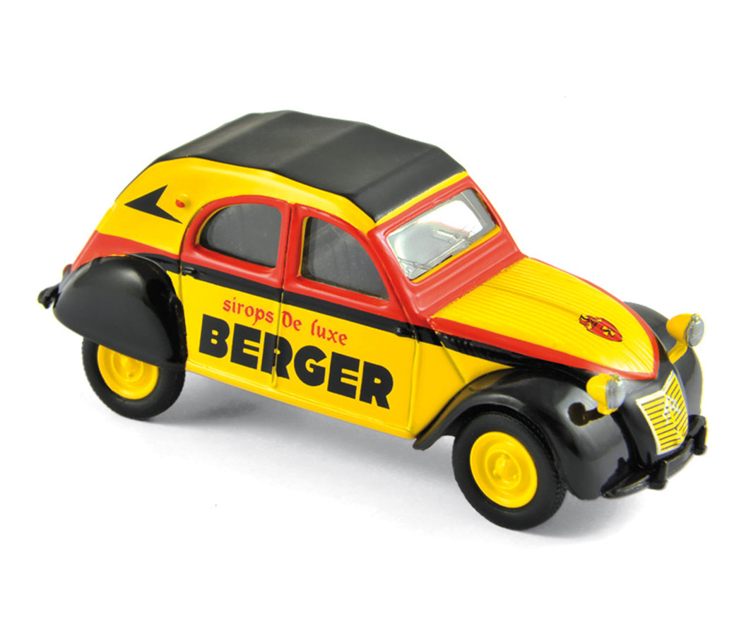 norev-citro-n-2cv-azlp-1959-cycliste-berger-1-64-minijet-da-collezione image 1