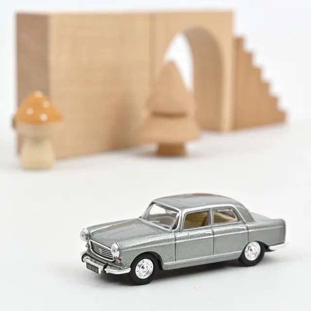 norev-peugeot-404-1968-grigio-metallizzato-modellino-auto-1-87 image 1