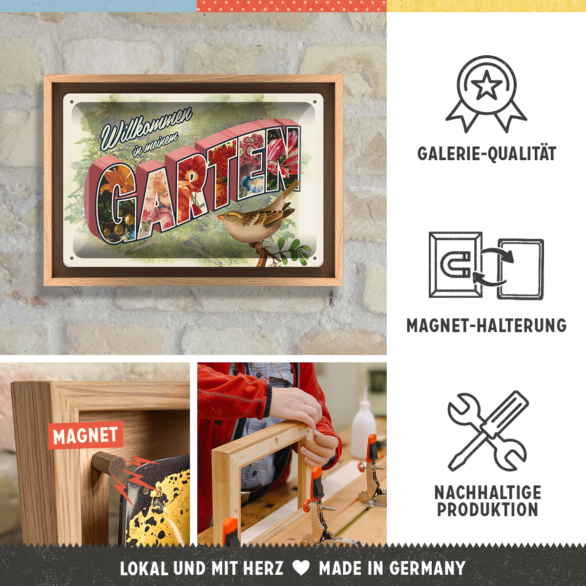 nostalgic-art-willkommen-in-meinem-garten-special-edition-n-frame-m-24x33-5-cm image 3