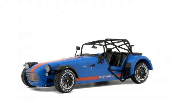 solido-caterham-seven-275r-academy-blu-2014-auto-1-18-die-cast image 1