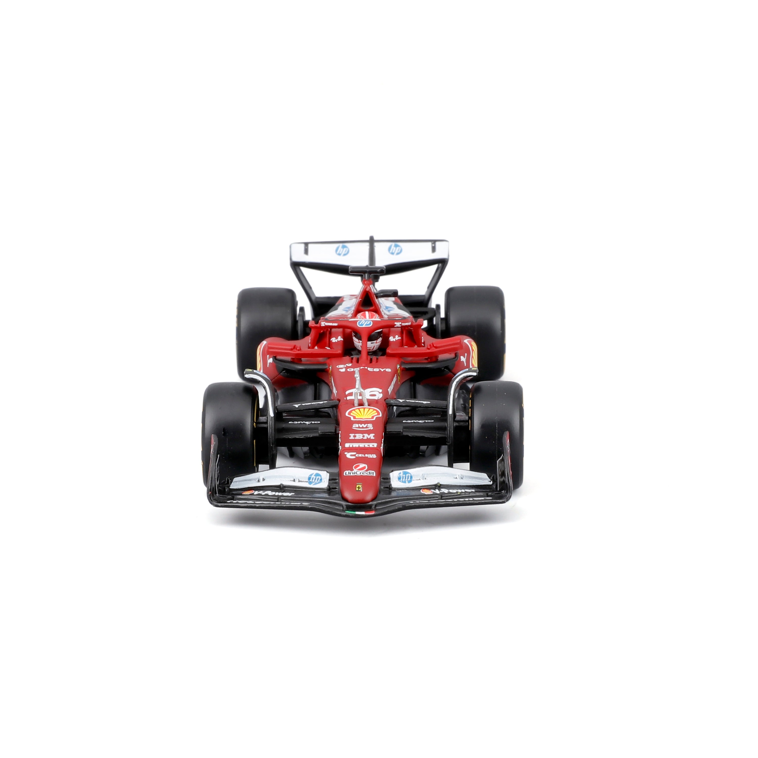 bburago-ferrari-sf-25-16-charles-leclerc-f1-2025-modellino-1-43-con-teca image 5
