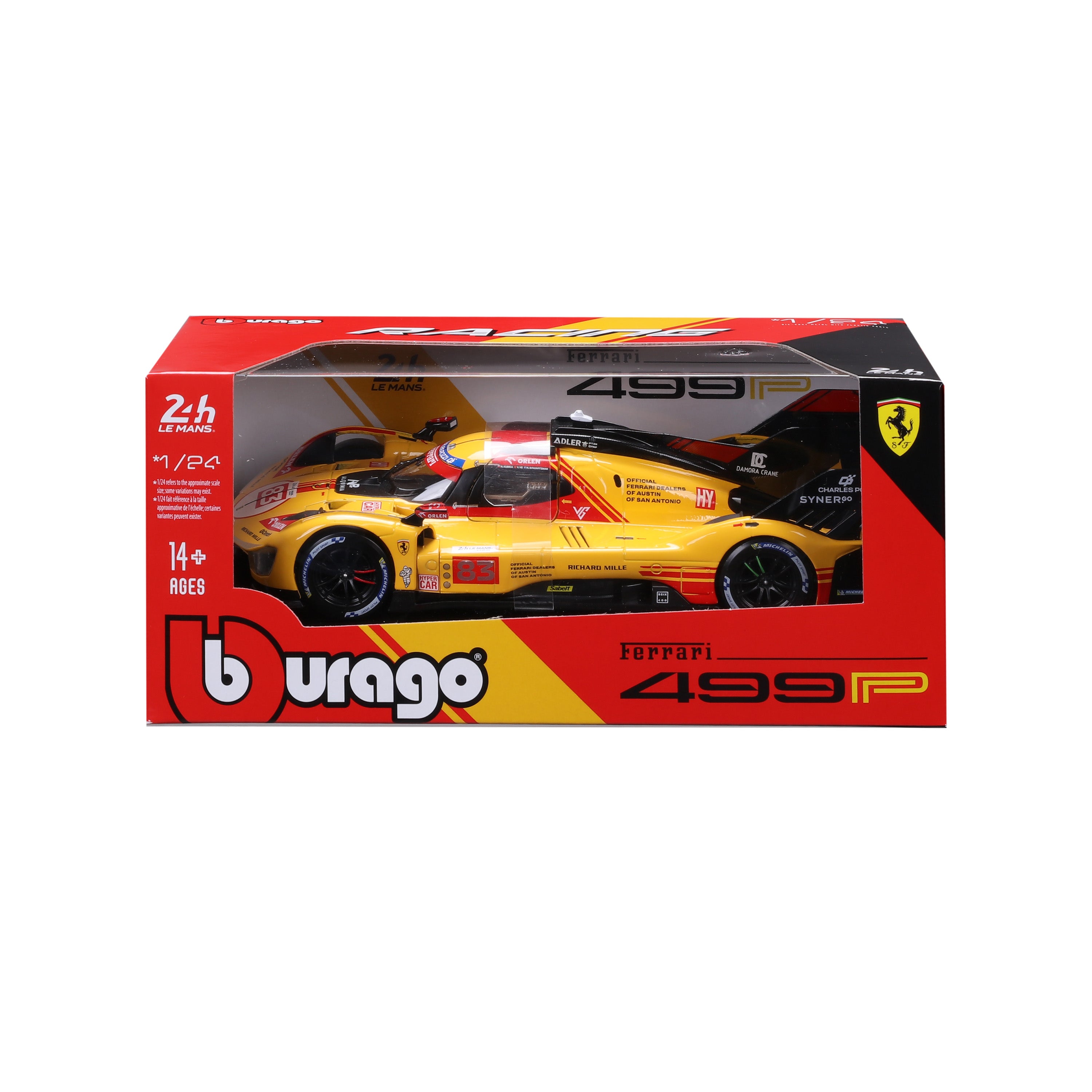 bburago-ferrari-499p-83-le-mans-hypercar-2024-af-corse-1-24 image 2