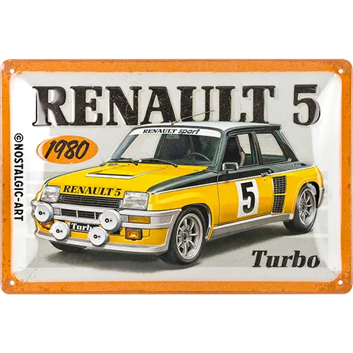 nostalgic-art-renault-r5-turbo-1980-targa-in-metallo-20x30-cm-2 image 1