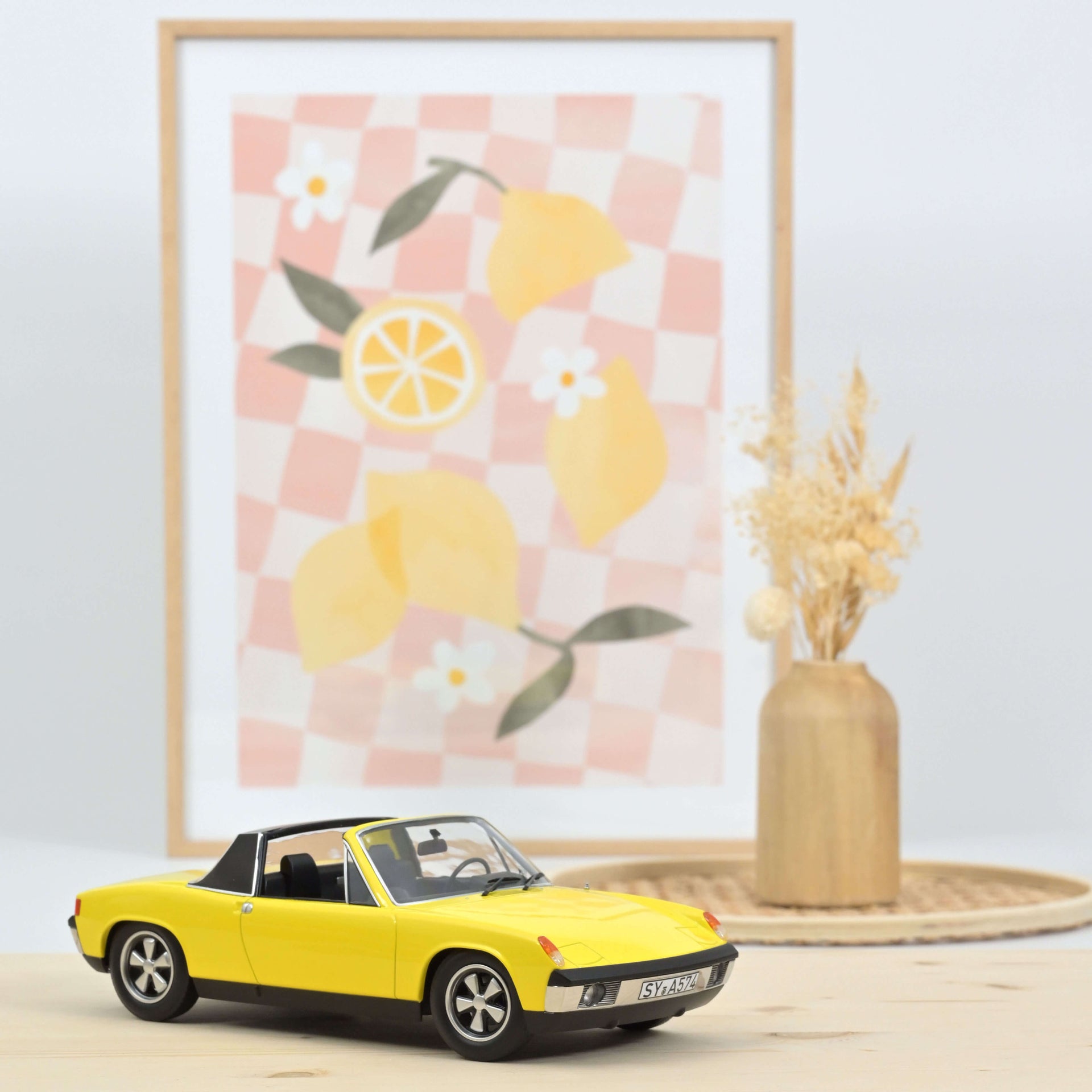 norev-vw-porsche-914-6-1973-gialla-modellino-auto-1-18 image 1