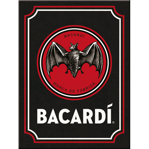 nostalgic-art-bacardi-logo-black-magnete-da-frigo-6x8-cm image 1