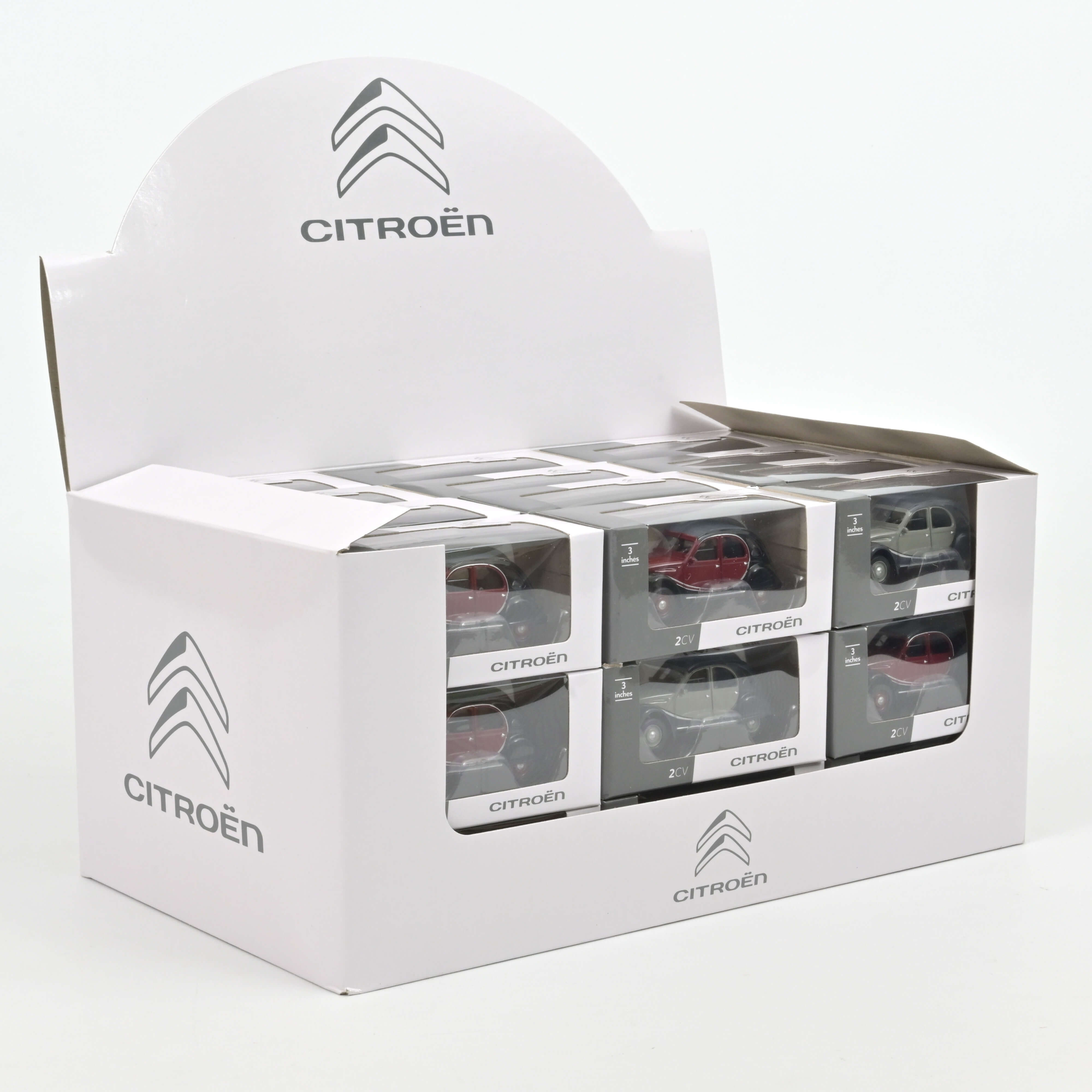 norev-display-36-citro-n-2cv-charleston-grigio-rosso-1987-1-54 image 2
