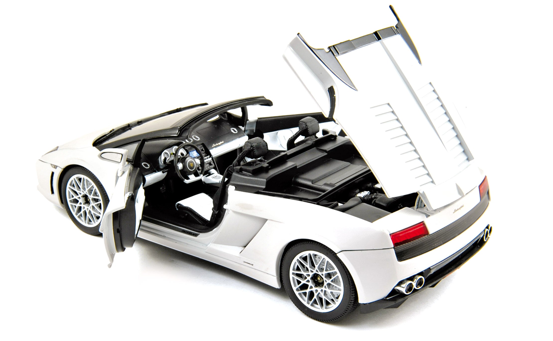 norev-lamborghini-gallardo-lp-560-4-spyder-2009-modellino-1-18-bianco image 2
