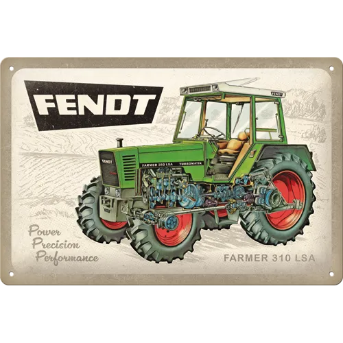 nostalgic-art-fendt-farmer-310-lsa-targa-in-metallo-20x30-cm image 1