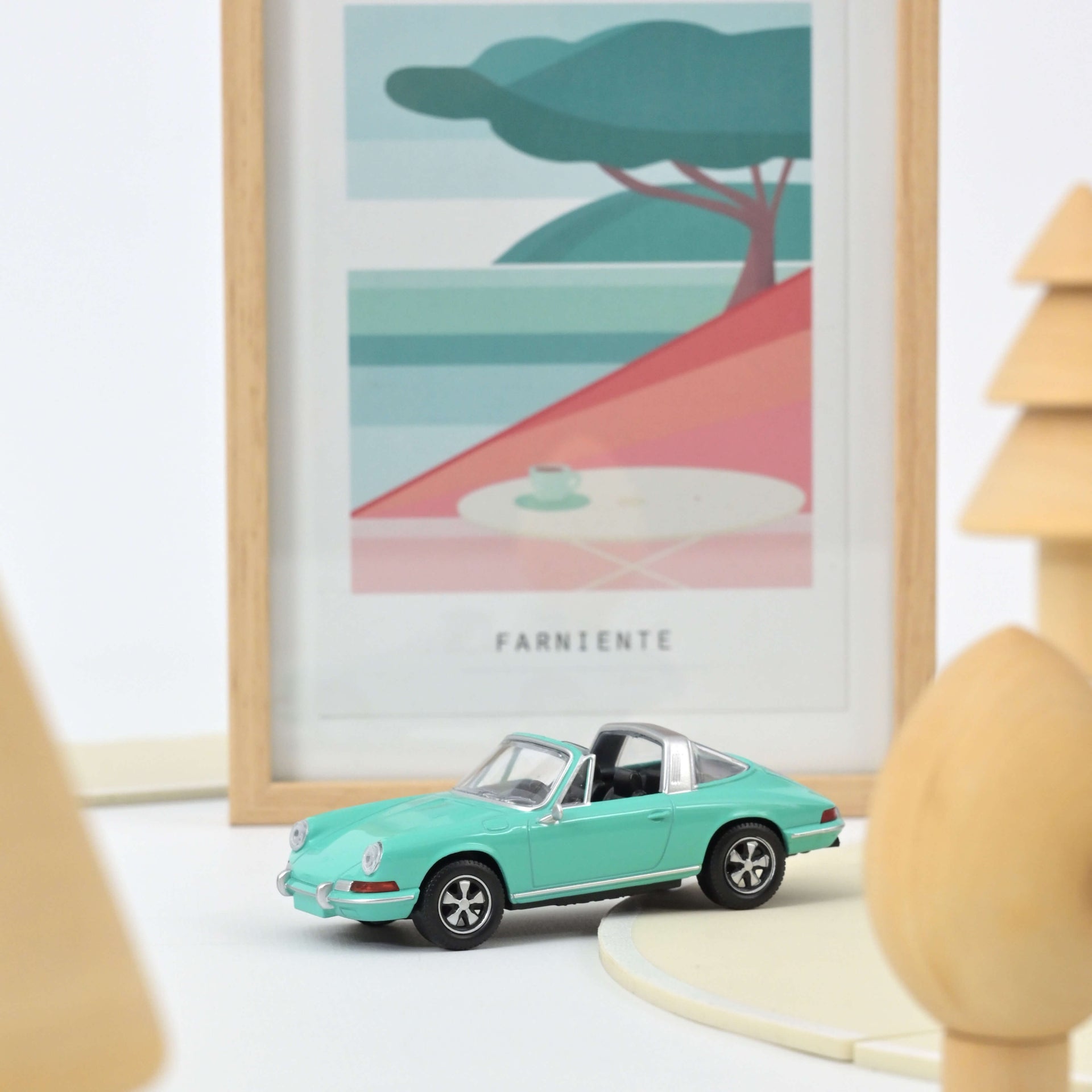 norev-porsche-911-targa-1969-verde-1-43-modellino-auto-d-epoca-jet-car image 1
