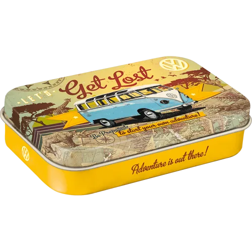 nostalgic-art-vw-bulli-let-s-get-lost-scatola-mentine-xl-con-mentine image 1