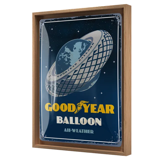 nostalgic-art-goodyear-balloon-tire-special-edition-cornice-n-frame-l-33-5x44-cm image 1