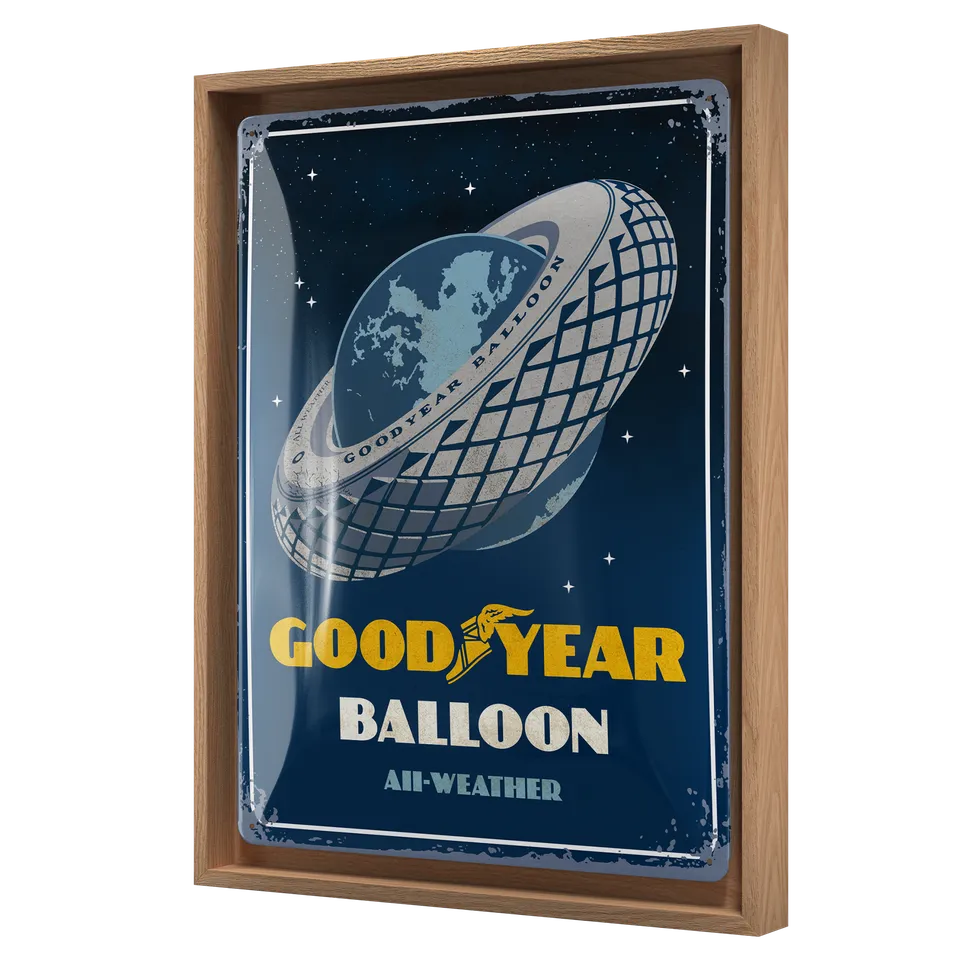 nostalgic-art-goodyear-balloon-tire-special-edition-cornice-n-frame-l-33-5x44-cm image 1