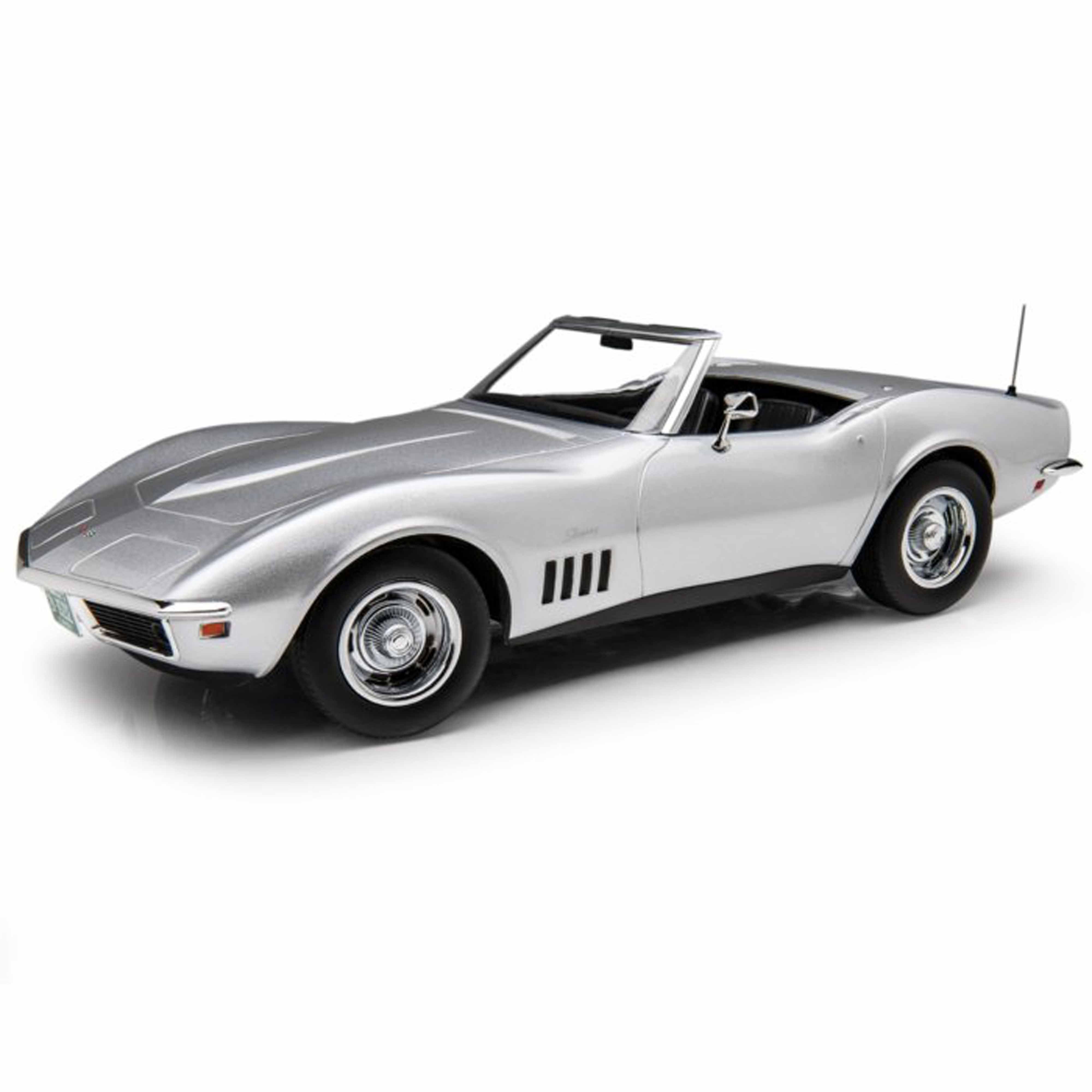 norev-chevrolet-corvette-convertible-1969-modellino-auto-1-18-argento image 1