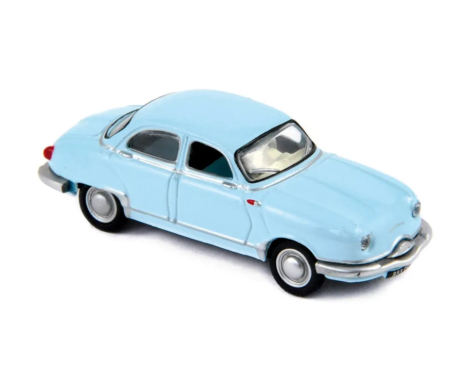 norev-panhard-dyna-z12-1957-modellino-auto-1-87-blu-aigue-marine image 1