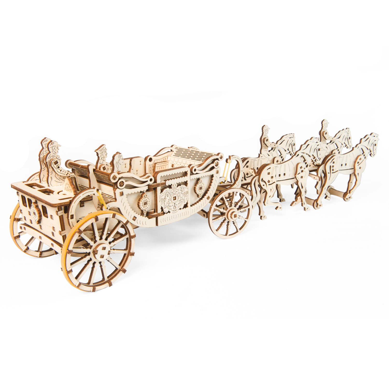 ugears-carrozza-reale-royal-carriage-kit-legno-3d image 2