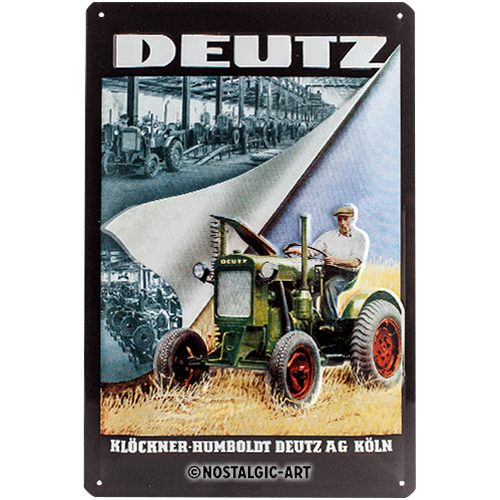 nostalgic-art-deutz-kl-ckner-targa-in-metallo-20x30-cm image 1