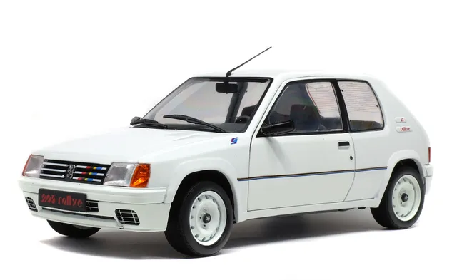solido-peugeot-205-mk-1-1-3l-rallye-1988-bianco-meije-modellino-auto-1-18 image 1