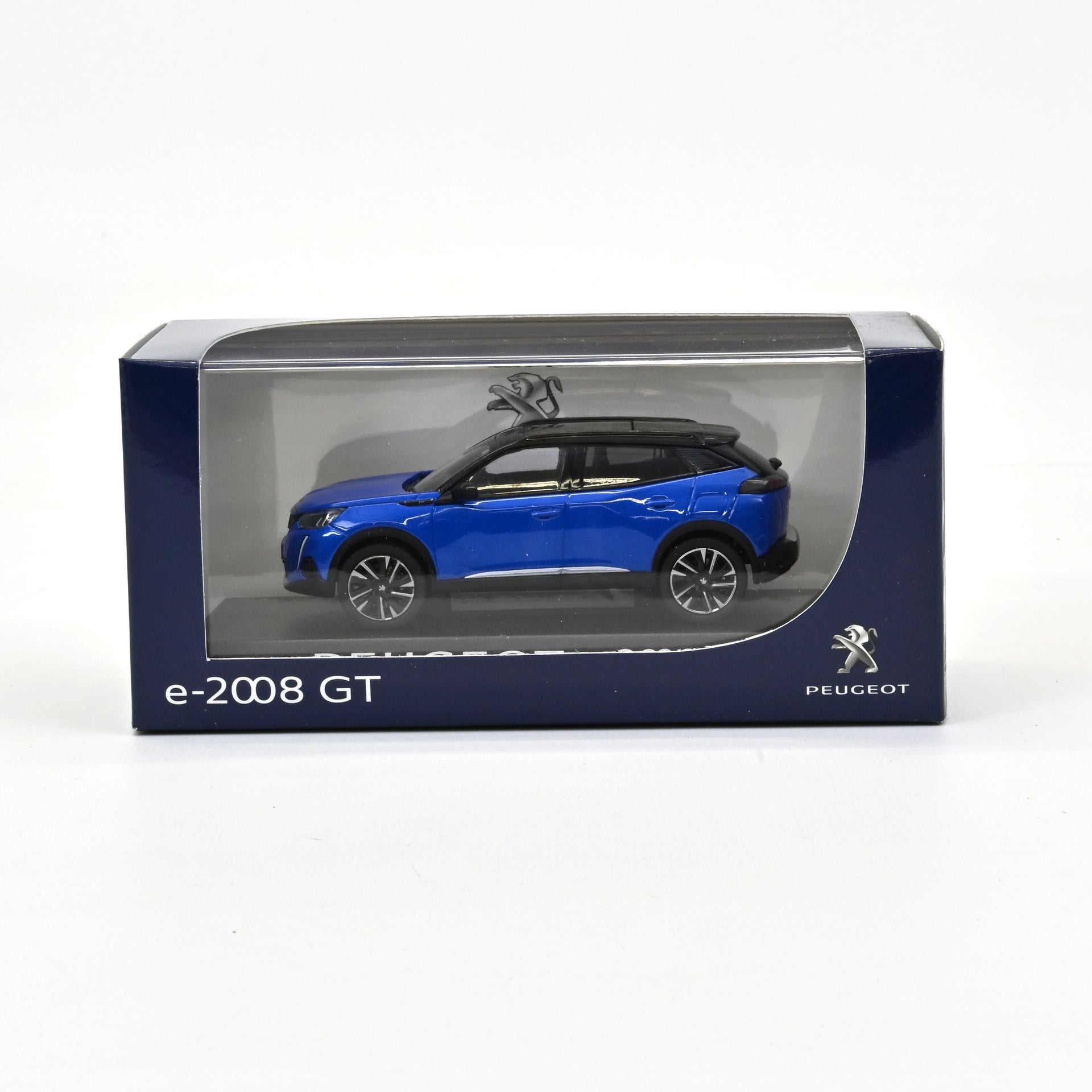 norev-peugeot-e-2008-gt-blu-vertigo-1-43-modellino-suv-elettrico-die-cast image 1