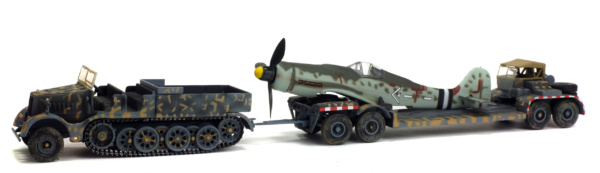 solido-famo-sd-kfz-9-avec-remorque-ah116-et-fuselage-messerschmitt-bf109-germany image 1