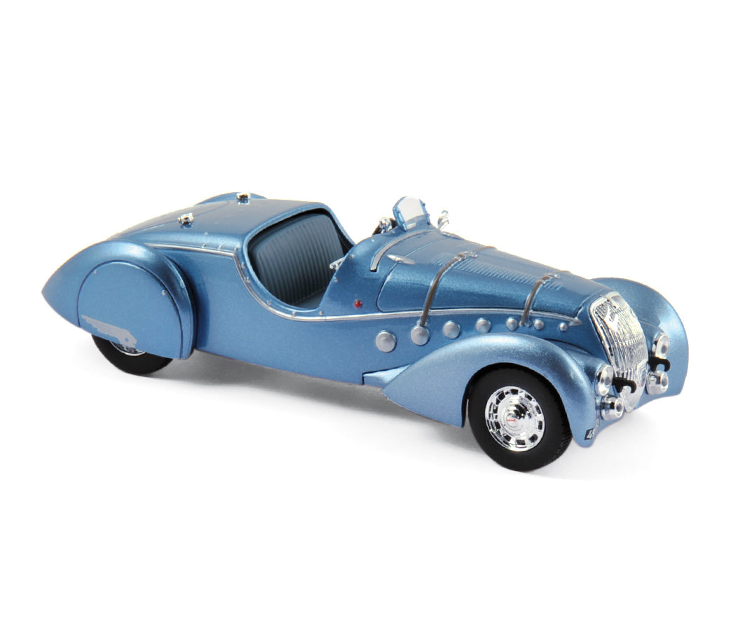 norev-peugeot-302-darl-mat-roadster-1937-blu-metallizzato-1-43 image 1