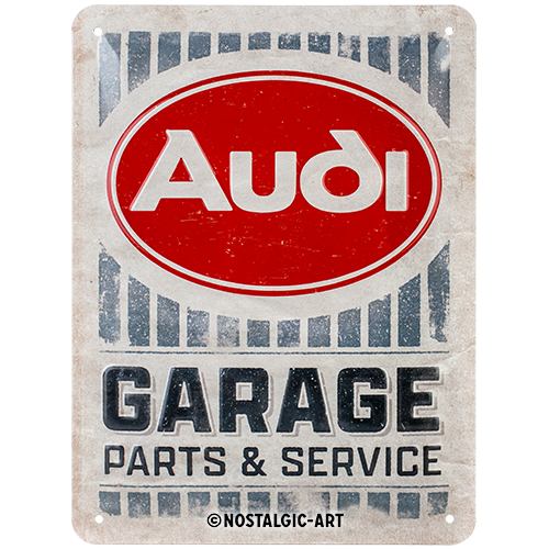 nostalgic-art-audi-garage-targa-in-metallo-15x20-cm image 1