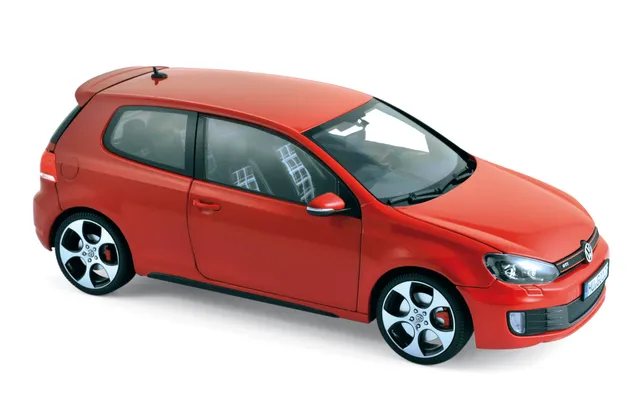 norev-vw-golf-gti-2009-modellino-auto-1-18-rosso-tornado image 1