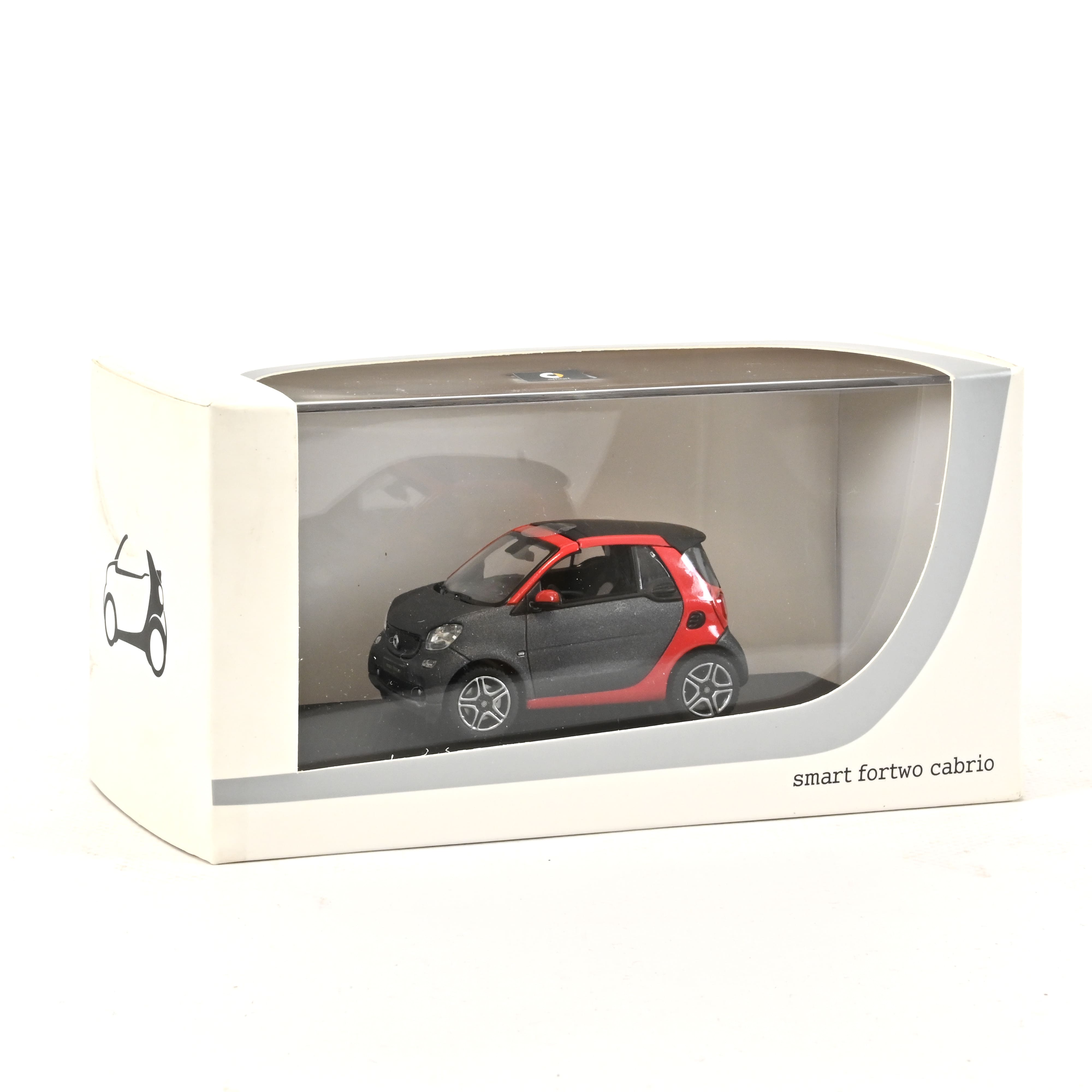 norev-smart-fortwo-cabriolet-2016-grigio-titanio-opaco-1-43-modellino-jet-car image 1