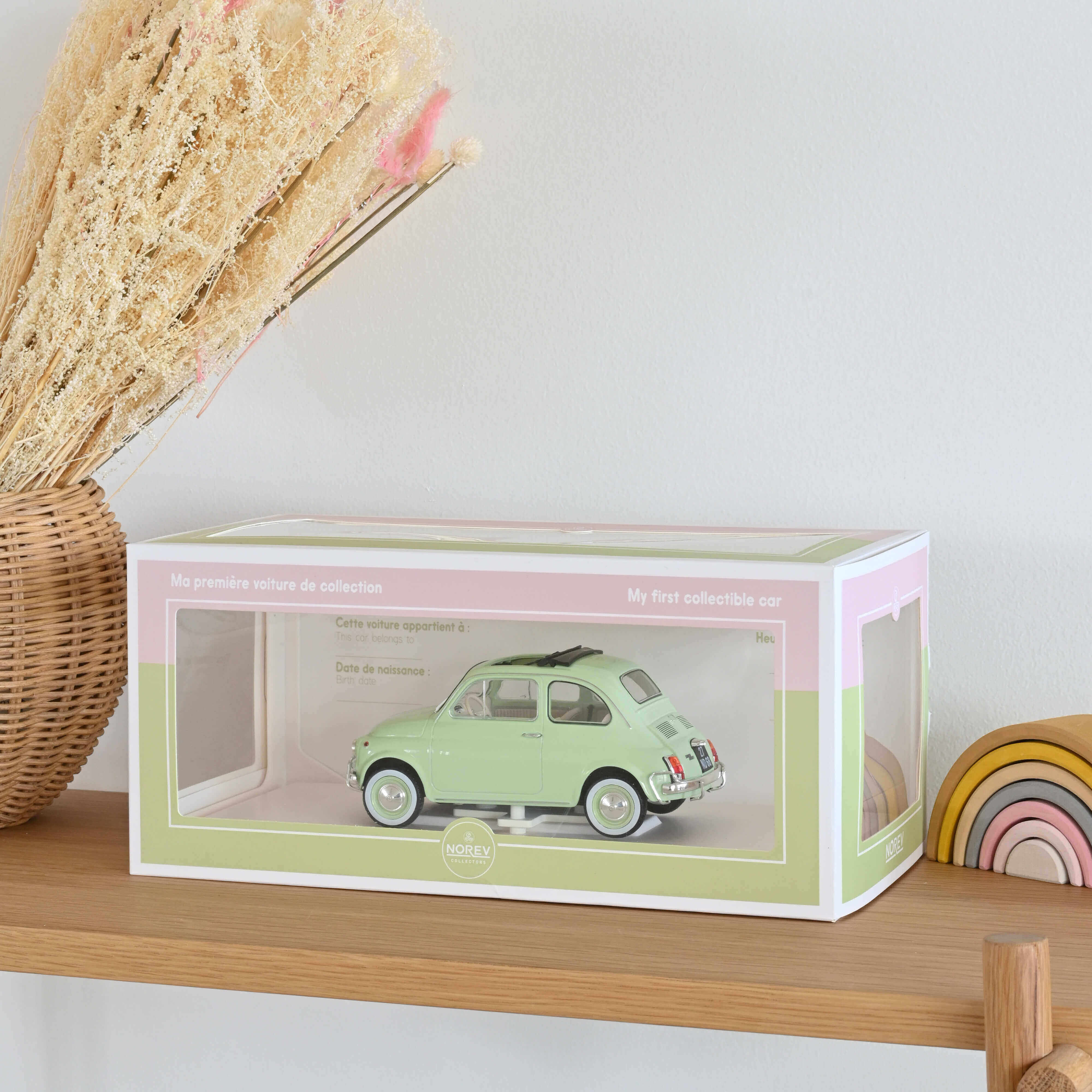 norev-fiat-500-l-1968-pack-nascita-modellino-auto-1-18-verde-chiaro image 4