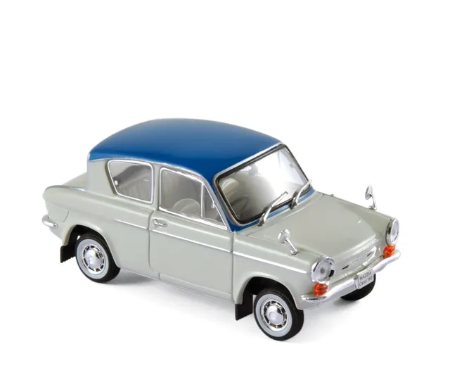 norev-mazda-carol-360-1962-modellino-auto-die-cast-1-43-bianco-e-blu image 1