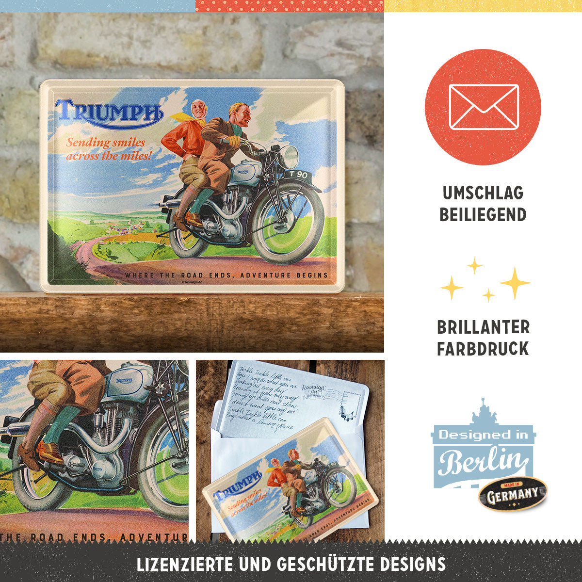 nostalgic-art-triumph-sending-smiles-metal-card-biglietto-metallo-10-x-14-cm image 3