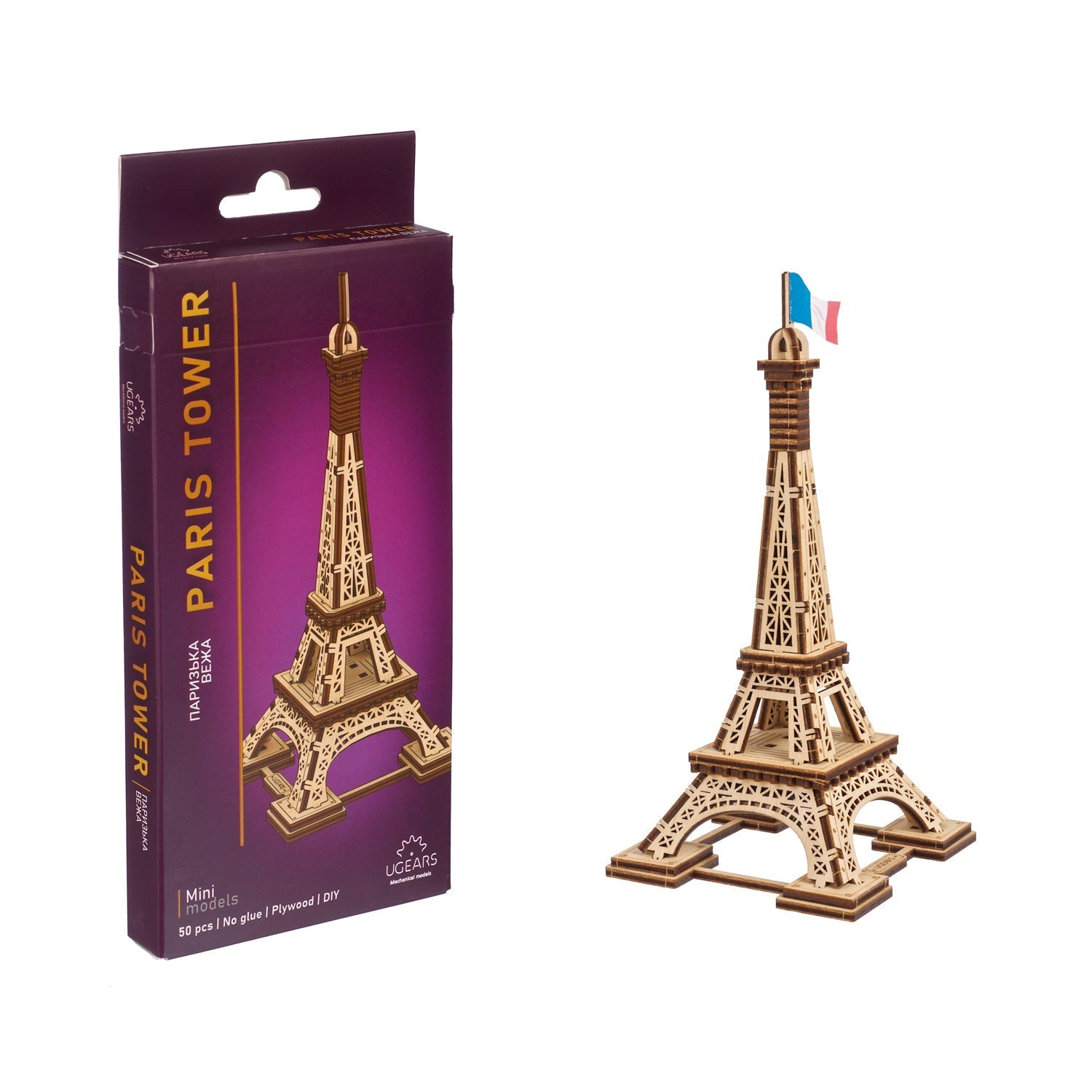 ugears-paris-tower-torre-eiffel-modellino-in-legno image 5
