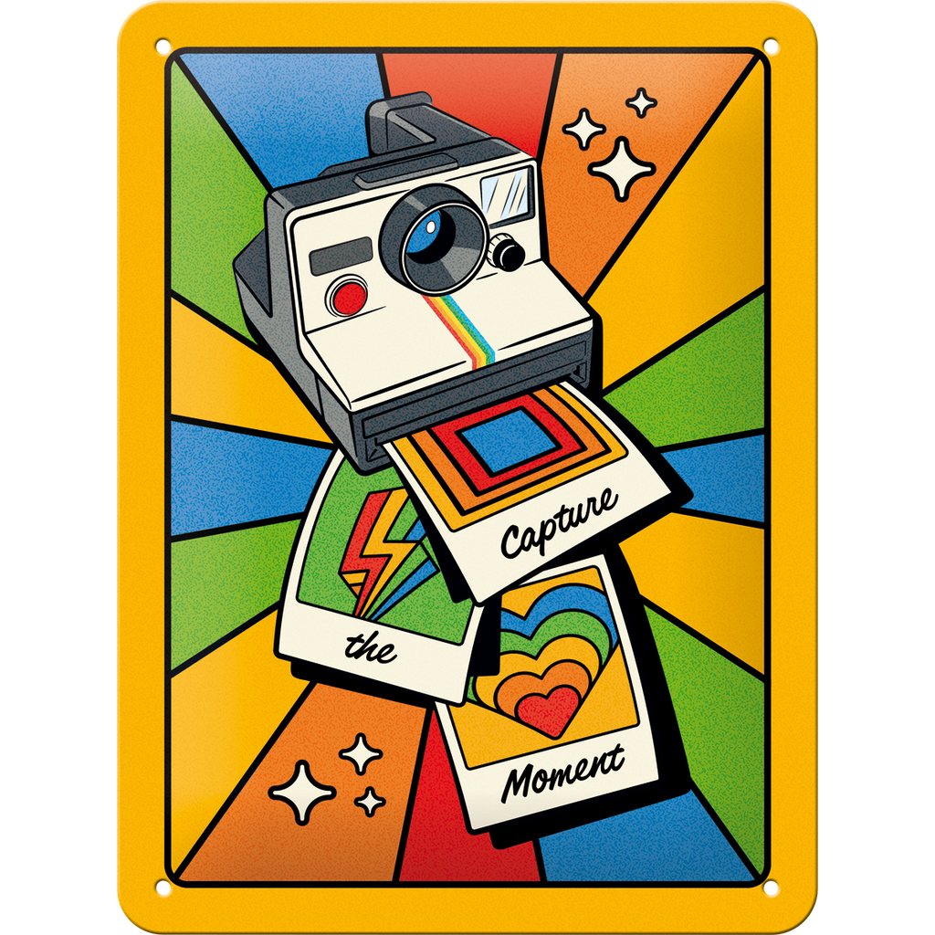 nostalgic-art-polaroid-capture-the-moment-targa-in-metallo-15x20-cm-2 image 1