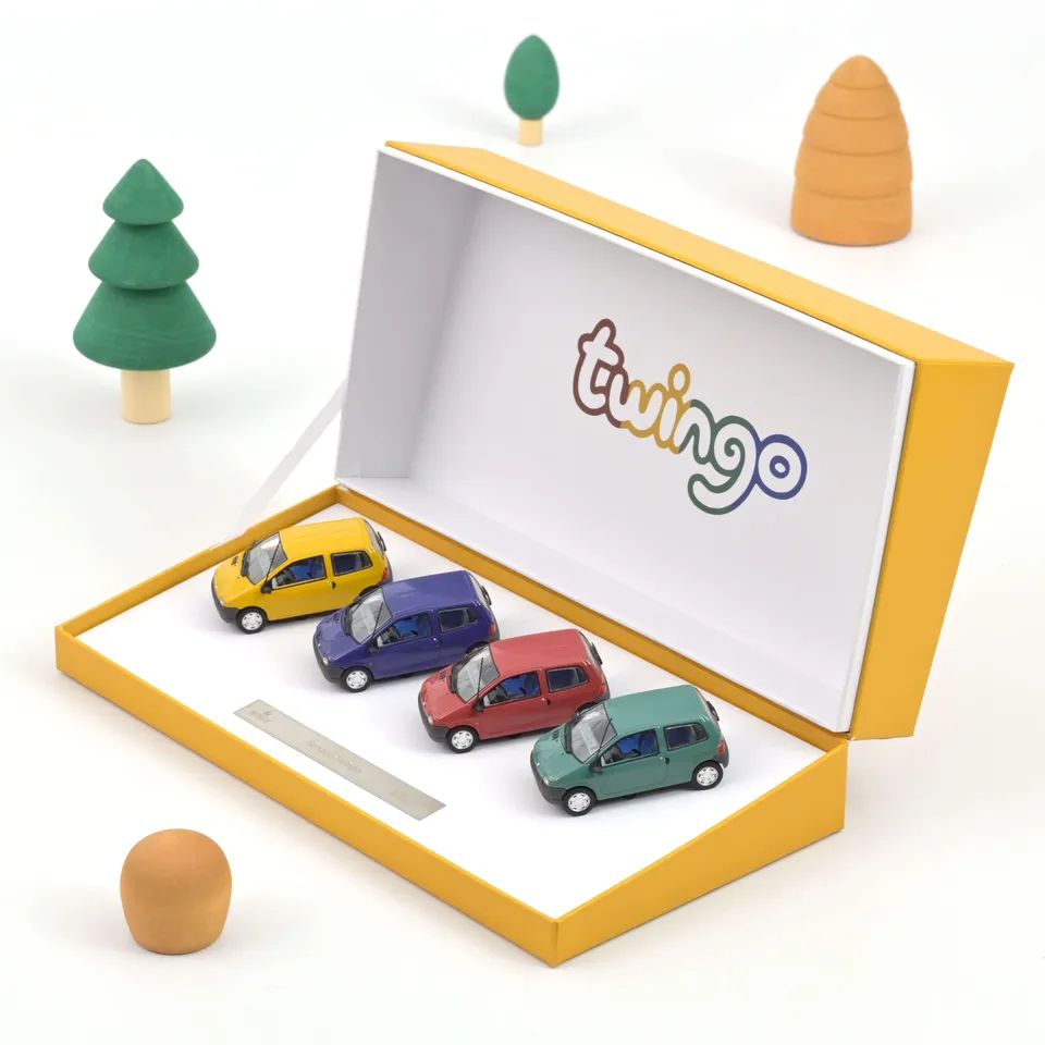 norev-renault-twingo-1993-cofanetto-4-pezzi-1-43-modellino-200-pcs image 1