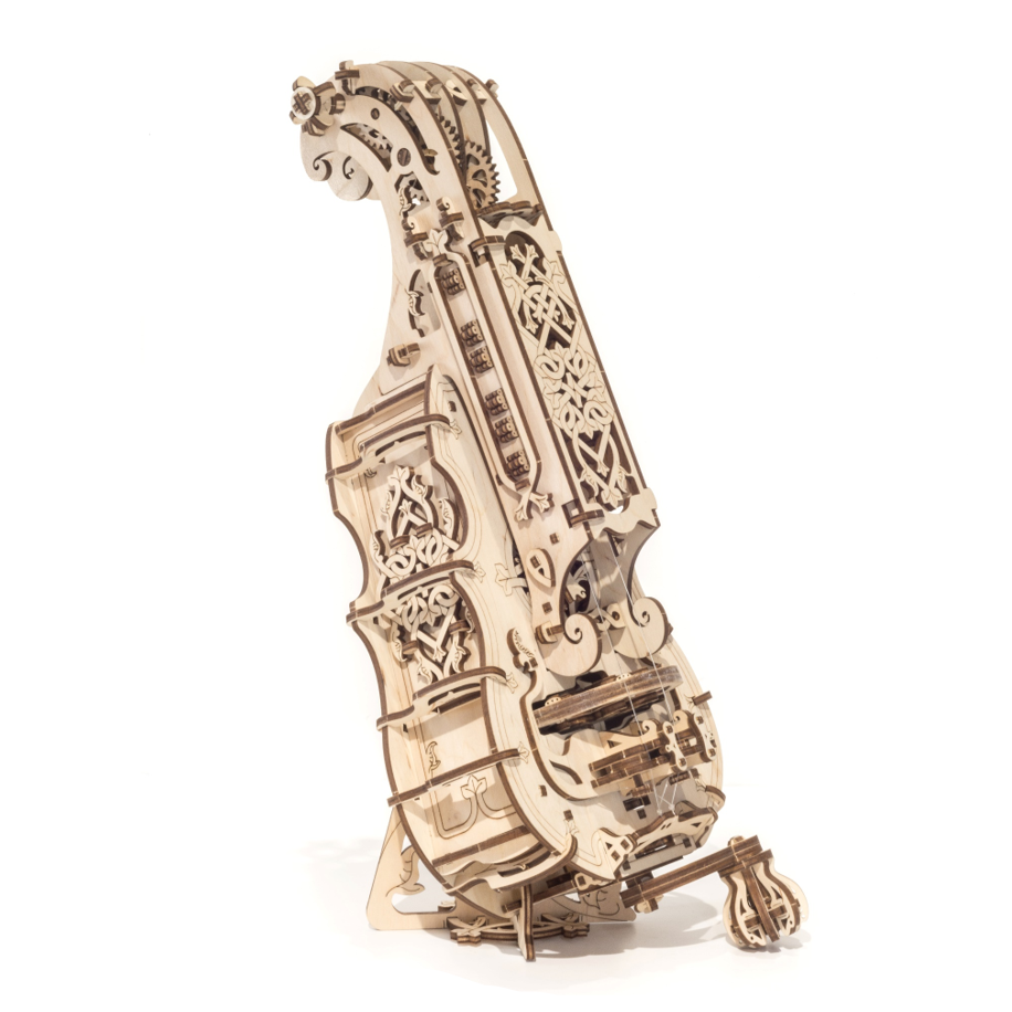 ugears-hurdy-gurdy-strumento-musicale-meccanico-in-legno-3d image 2
