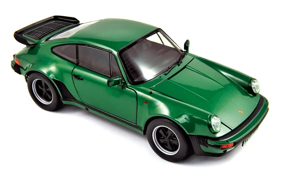 norev-porsche-911-turbo-3-3l-1975-verde-metallizzato-modellino-1-18 image 1