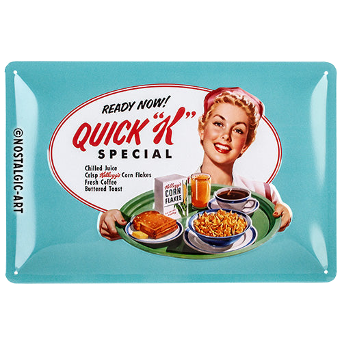 nostalgic-art-kellogg-s-quick-k-menu-targa-in-metallo-20-x-30-cm image 1