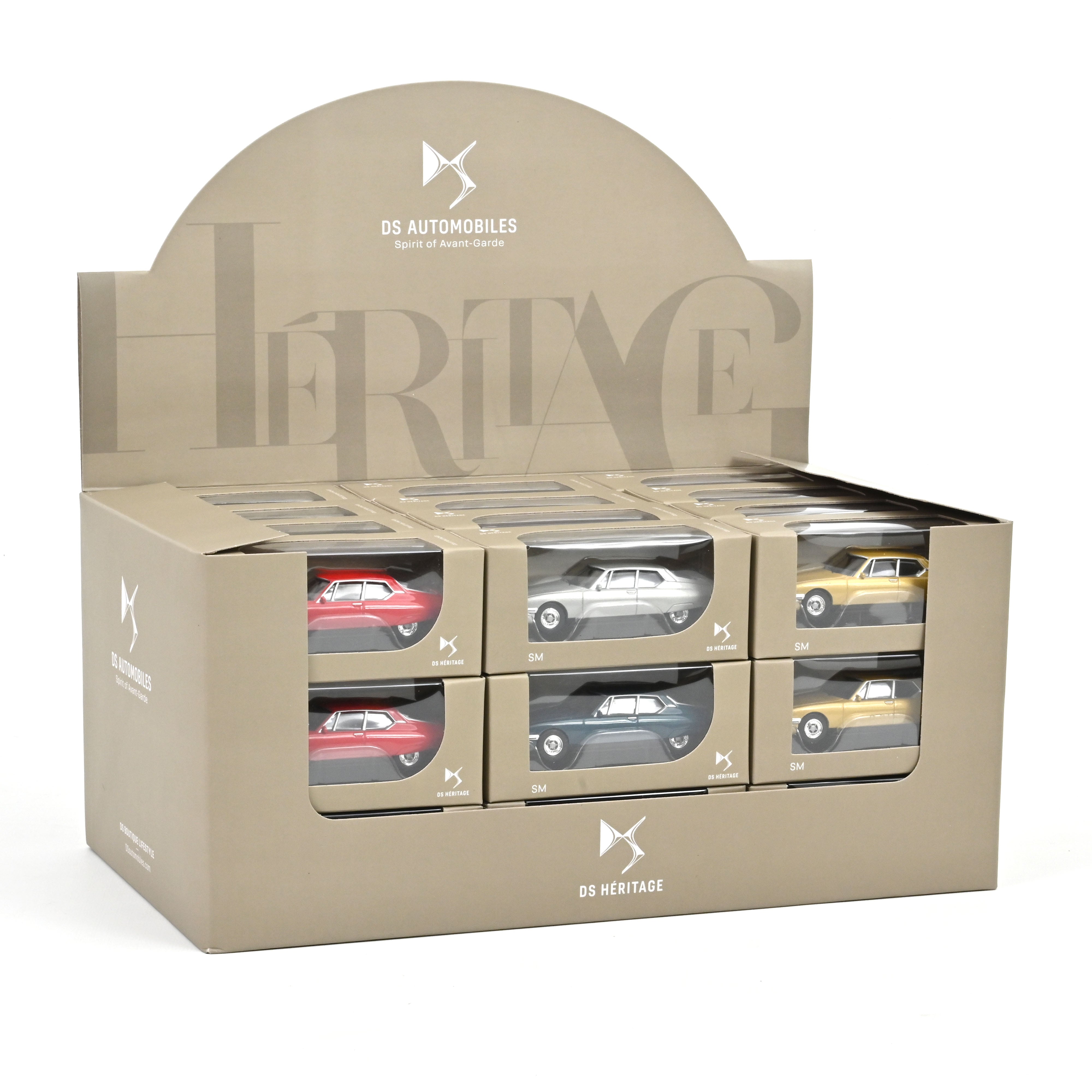 norev-display-36-pezzi-citro-n-sm-1970-1-58-oro-rosso-grigio-verde image 2