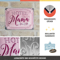 nostalgic-art-hotel-mama-targa-in-metallo-15x20-cm image 2