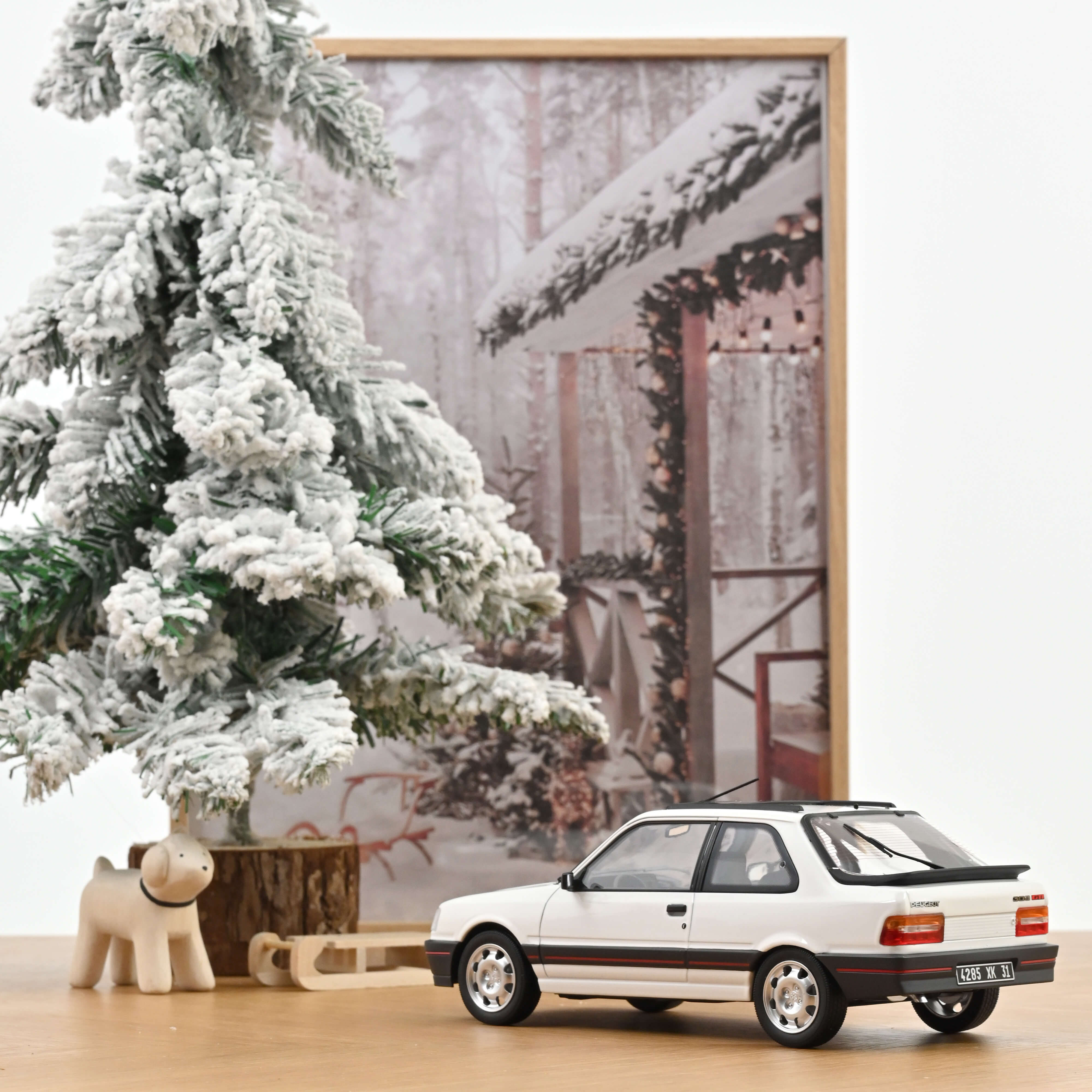 norev-peugeot-309-gti-1987-modellino-auto-1-18-blanc-meije image 2