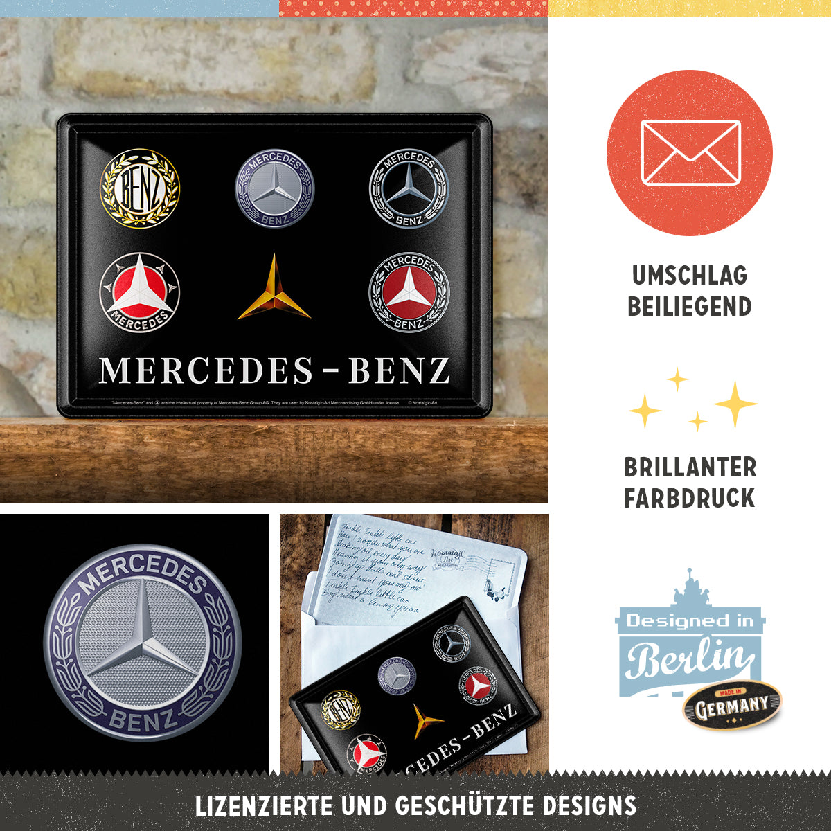 nostalgic-art-mercedes-benz-logo-evolution-card-in-metallo-10x14-cm image 3