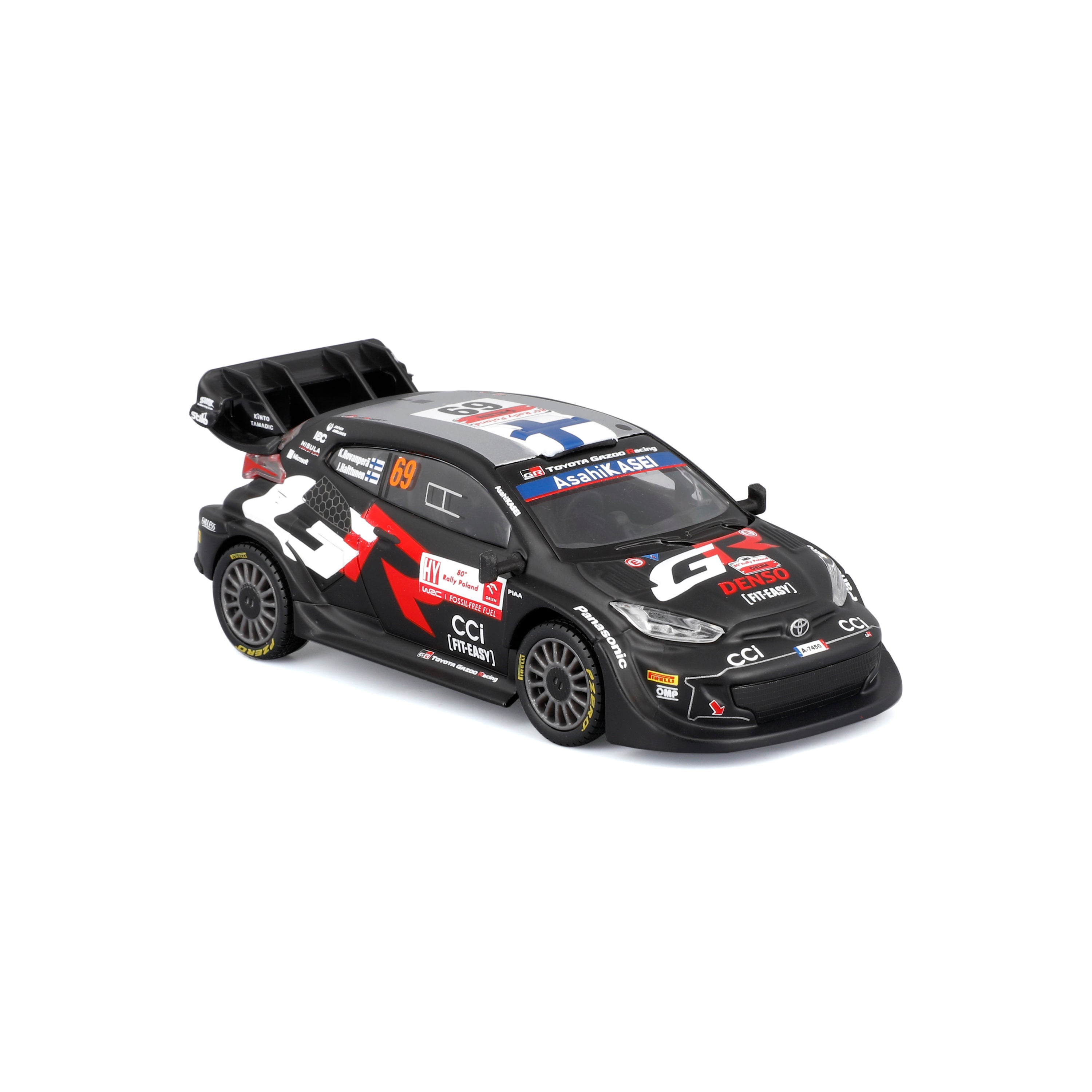 bburago-toyota-gr-yaris-rally-1-hybrid-69-1-43-con-teca-espositiva image 4