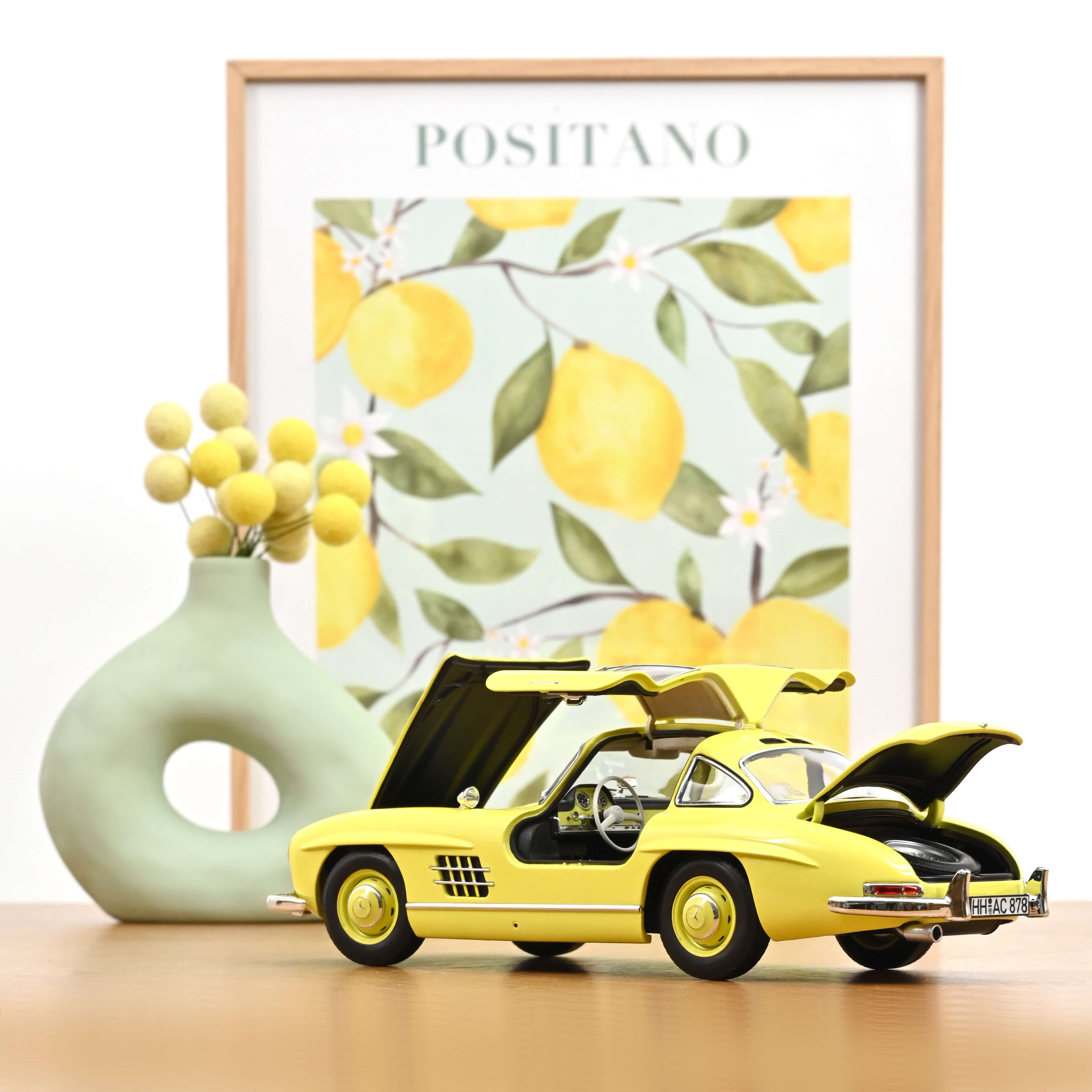 norev-mercedes-benz-300-sl-1954-giallo-fantasia-1-18-200-pz-edizione-limitata image 3