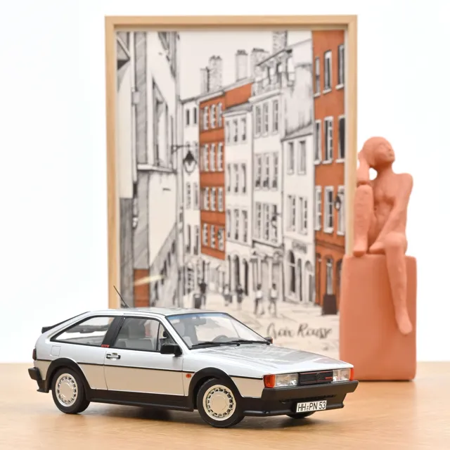 norev-vw-scirocco-gtx-16v-1988-argent-flash-1-18 image 1