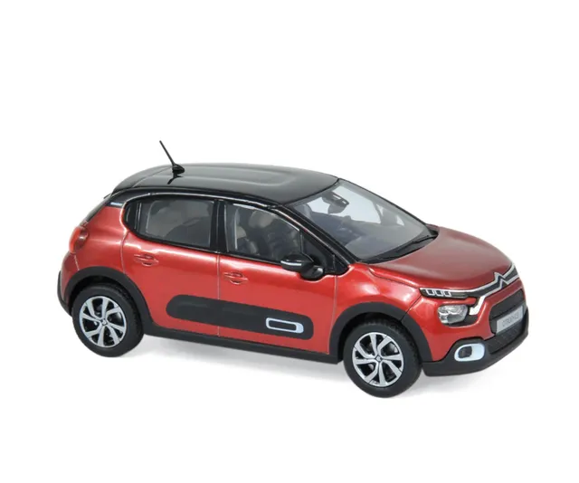 norev-citro-n-c3-2020-modellino-auto-die-cast-1-43-rouge-et-noir image 1