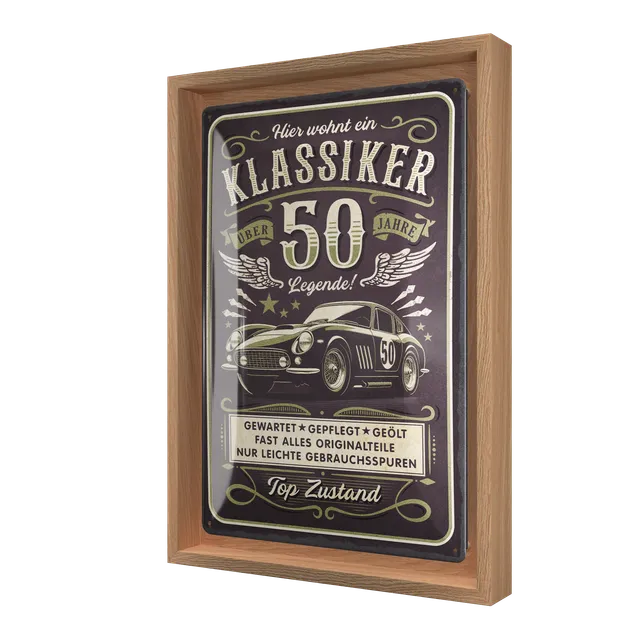 nostalgic-art-hier-wohnt-ein-klassiker-50-cornice-n-frame-m-24x33-5-cm-2 image 1